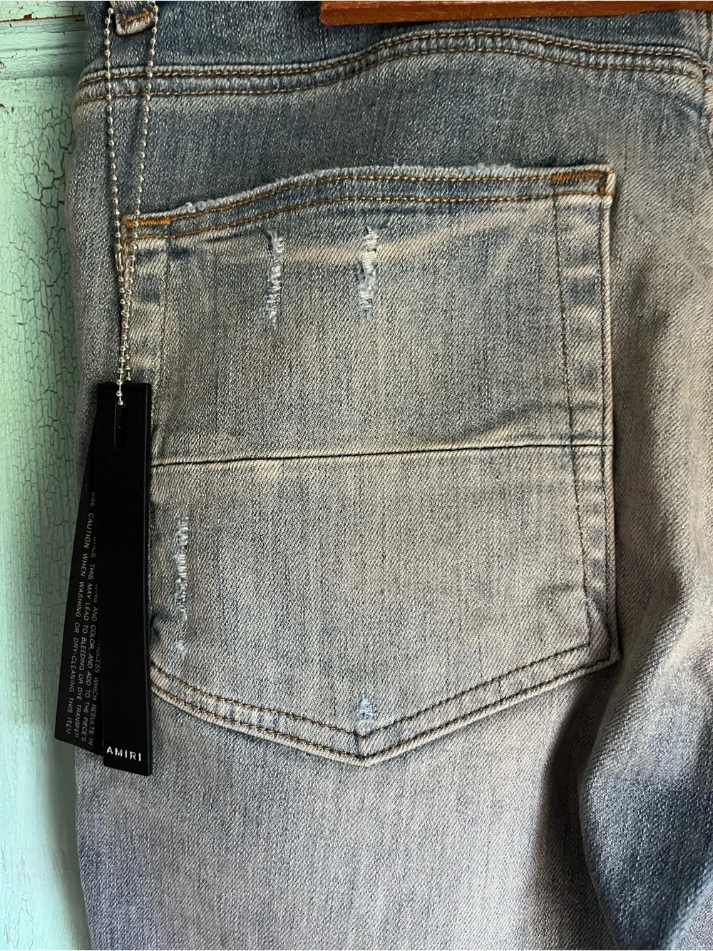 AMIRI MX1 Clay Indigo Red Jeans Men’s 32